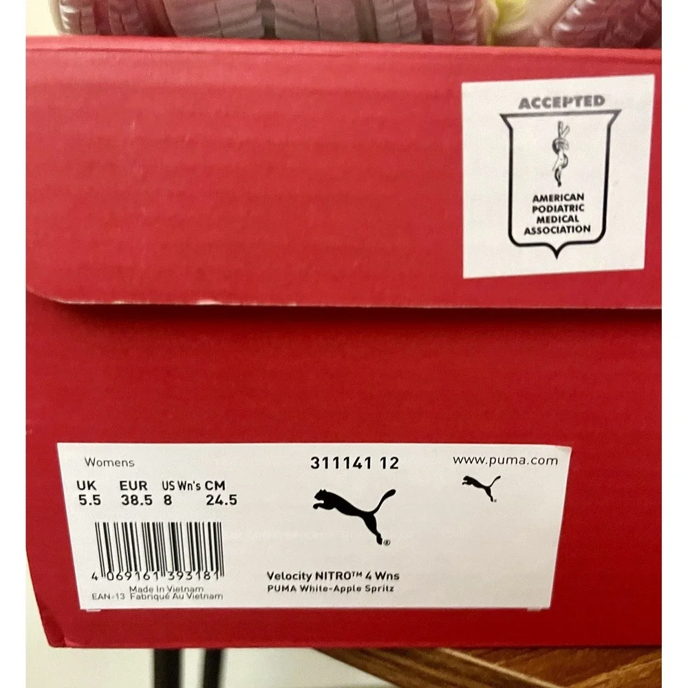 PUMA Velocity NITRO 4 Women's White Apple Spritz Running HYROX Size 8 - Picture 7 of 15
